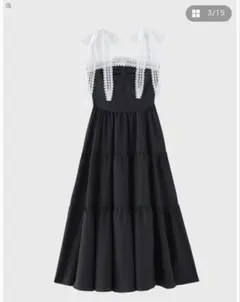ワンピース M me eme Muse flare tulle long onepiece M me eme Muse flare tulle long onepiece - メルカリ
