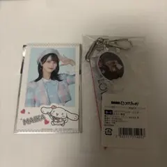 佐々木舞香セット シナモンロールコラボフォトカード＆リボンアクリルキーホルダー