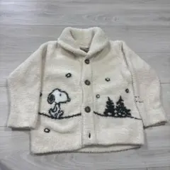 ジェラートピケ　スヌーピーカーディガン