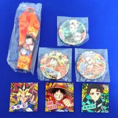 ジャンプビクトリーカーニバル　 缶バッジ　ステッカー　ネックストラップ