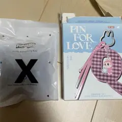 ラブブ PIN FOR LOVEシリーズ アルファベットチャーム【X】