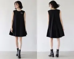 FLICKA フリッカ ノースリーブワンピース ブラック 1 Aラインのサムネイル