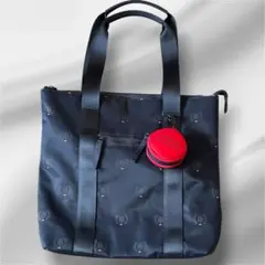 【希少品】TOMMY HILFIGER トートバッグ　ネイビー　ミニポーチ付き