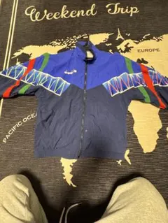 ナイロンジャケット ネイビー/マルチカラー