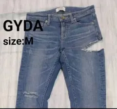 【土日のみの値下げ】GYDA ダメージデニム スキニー☆アイスブルーMサイズ