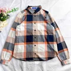 【美品】ブルーレーベルクレストブリッジ チェックシャツ 38 M 綿100%