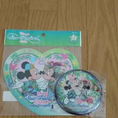 ディズニーランド25周年 七夕ステッカー・ 缶バッジ