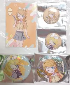 ボカロ 鏡音リン マジミラ2024 布製缶バッジ 2種コンプセット - メルカリ
