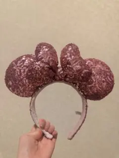 ミッキー型スパンコールカチューシャ