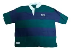 VISION STREET WEAR ラガーシャツ L ボーダー 半袖 古着風