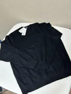 ♪ユニクロ カシミヤクルーネックセーターメンズ トップス L 黒♪