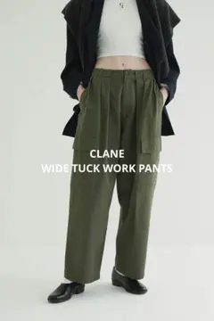 新品 CLANE WIDE TUCK WORK PANTS