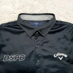 Callaway キャロウェイメンズ長袖ポロシャツ　ブラック　サイズ L