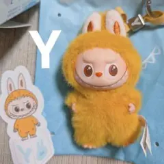 ラブブ イニシャル Y ぬいぐるみ キーホルダー