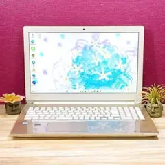爆速SSD512&メモリ16☆i7✨美しいゴールド♪第7世代！カメラ！Win11
