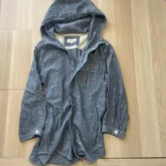 hiromichi フード付きシャツ LLサイズ ダークブルー