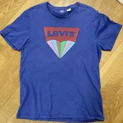 リーバイス ビッグロゴ Tシャツ ネイビー シングルステッチ