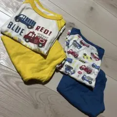 トラック・消防車柄長袖パジャマ2セット