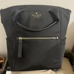 kate spade ブラック トートバッグ