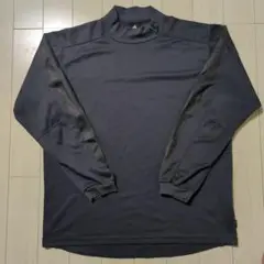 【サイズ2XO】adidas クライマヒート ハイネックシャツ ダークブルー