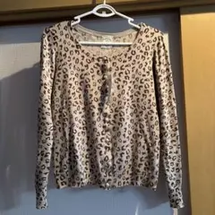 ヒョウ柄カーディガン ベージュ・ブラウン 新品未使用品