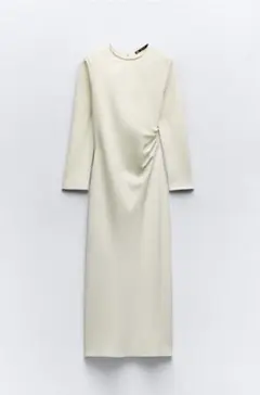 ZARA クレープミディワンピース
