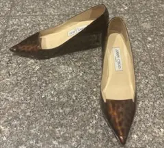 jimmy choo ジミーチュウ パンプス パテント レオパード　37.5のサムネイル