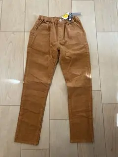 moujonjon130サイズ ブラウンコーデュロイパンツ ウエストゴム
