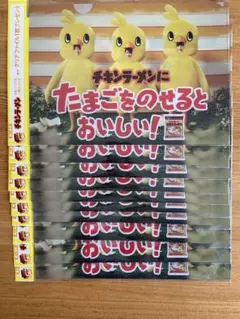 日清チキンラーメン　クリアファイル timeleszタイムレス　ひよこ組　日清