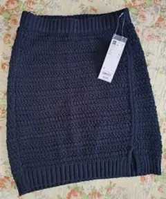 タグ付き！GU ブークレニットミニスカートスカート