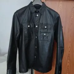 DIESEL ブラックレザー シングルライダースジャケット