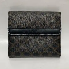 CELINE 財布 セリーヌ マカダム柄 レザー 革  二つ折 イタリア製