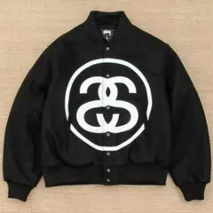 Stussy ダブルSロゴ フライトジャケット Mサイズ 黒