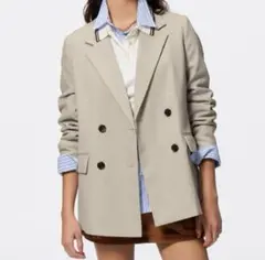 新品タグ付GU ダブルブレストジャケットZ sサイズ