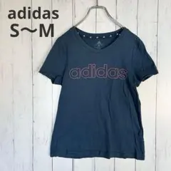 【アディダス】Tシャツ 半袖 ロゴ スポーツ カジュアル 古着 adidas