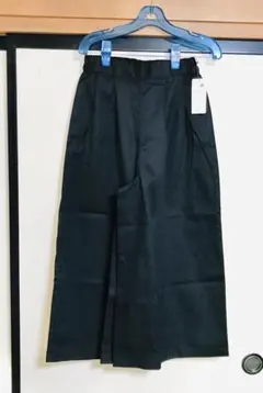 アースミュージック＆エコロジー ワイドパンツ 黒 ブラック