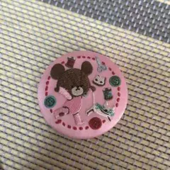 くまのがっこう 刺繍缶バッジ