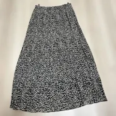 レオパード柄　プリーツロングスカートのサムネイル