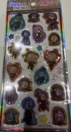 ［未開封］うるちゅるポップシール　初音ミク　ブラックサーカス