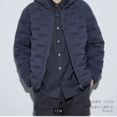 (美品)PLSTダウンジャケット ネイビー Sサイズ