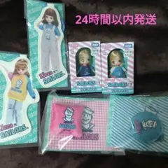 リカちゃんくじ　プチリカちゃん　ブランケット＆クッション　ダイカットキーチェーン