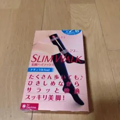 スリムウォーク　美脚ハイソックス　ナチュラルfeel M-L M 着圧　ブラック