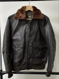 美品　G-1 フライトジャケット 55J14 ゴートスキン リアルムートン 36