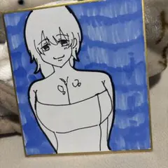 手書き　イラスト　色紙