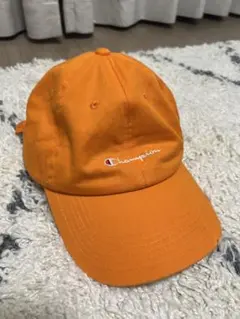 Champion オレンジ キャップ