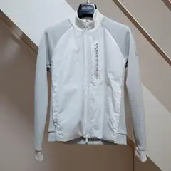 M レディース アディダスゴルフ ホワイト グレー ジャケット