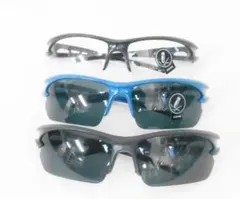 スポーツタイプ　サングラス　3個セット　レンズ　　アクリル　フレーム　3カラー