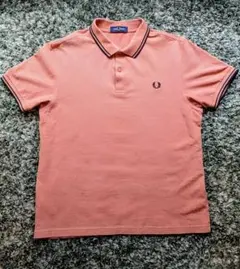 FRED PERRY ポロシャツ ピンク 半袖 UK8 - メルカリ