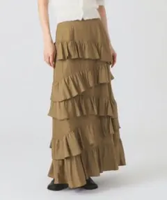 【RayBEAMS】アシンメトリー フリル ティアード スカートのサムネイル