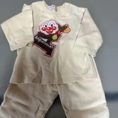アンパンマン ベビーパジャマセット クリーム色